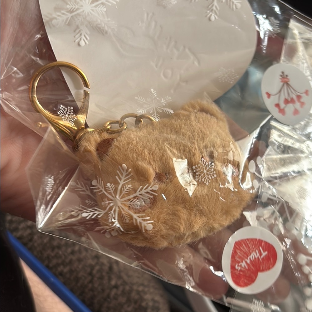 Cute Tan Bear Keychain